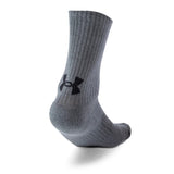 Kit Meia Under Armour 3x1 Unissex Core Cotton Cano Alto