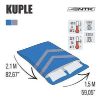 Saco De Dormir Nautika Kuple Casal -5°c À 5°c Azul