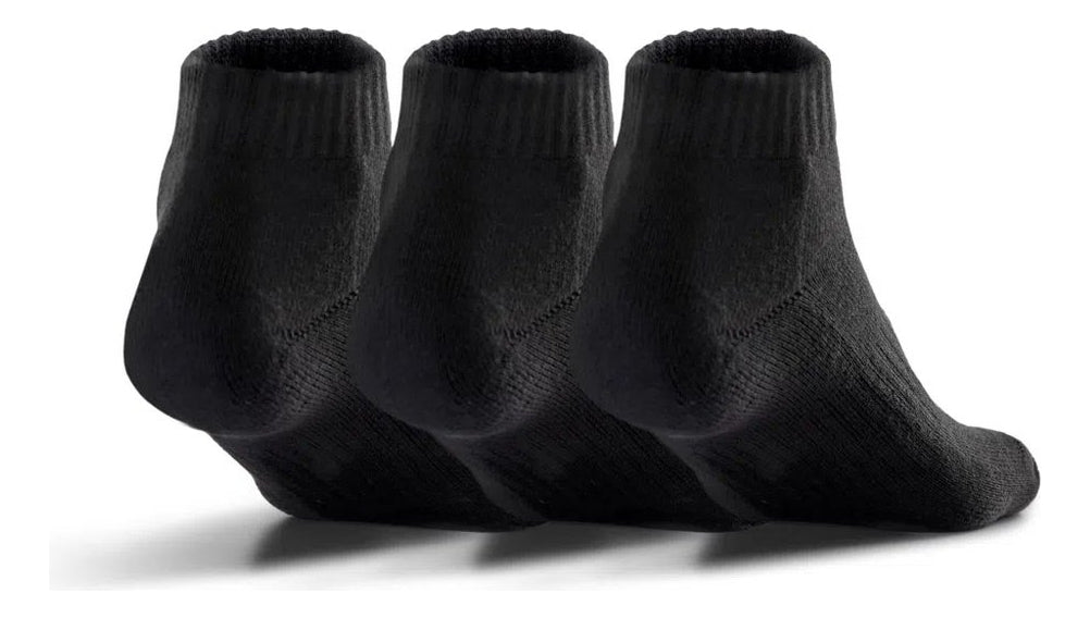 Kit Meias Under Armour 3x1 Unissex Core Cotton Cano Curto