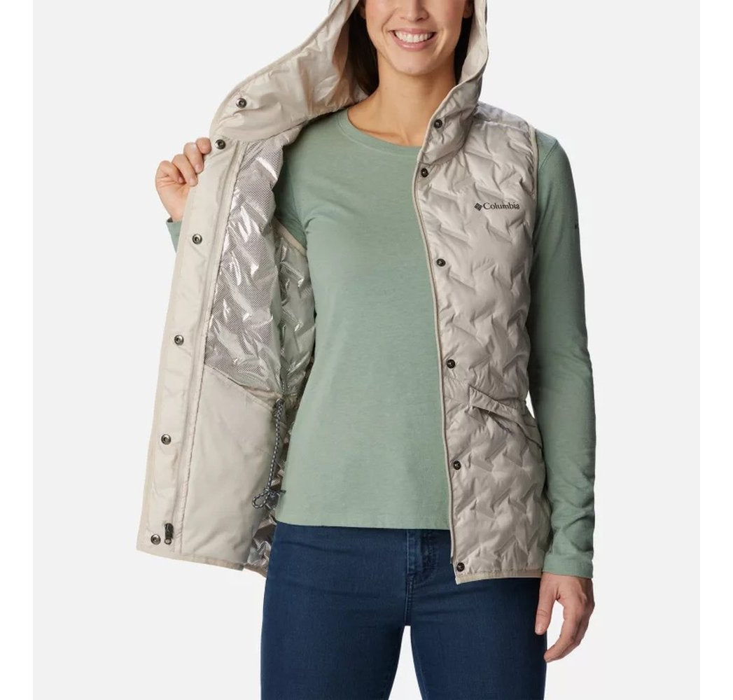 Colete Columbia Feminino Delta Ridge Com Capuz