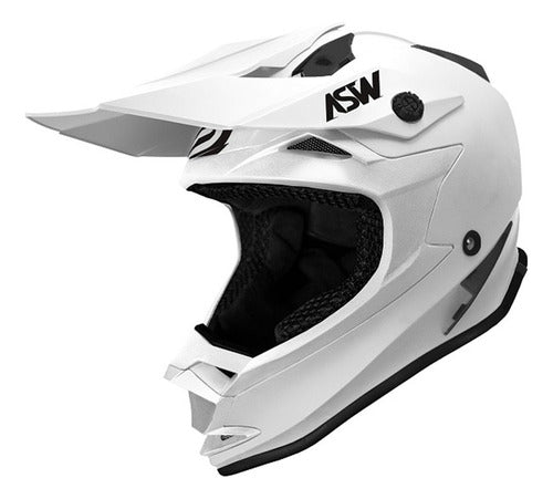 Capacete Asw Fusion Solid Para Motocross