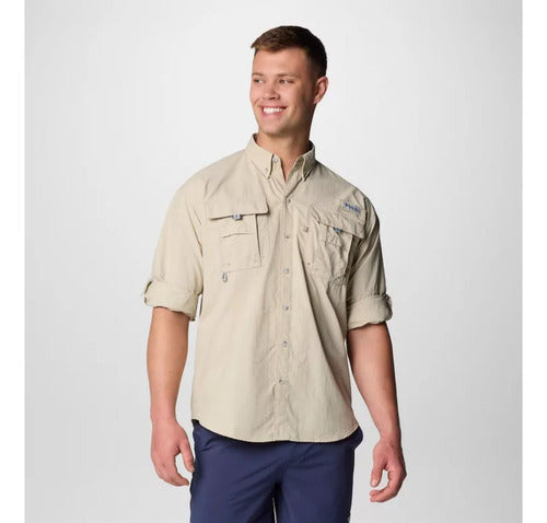Camisa Columbia Masculina Bahama II Manga Longa