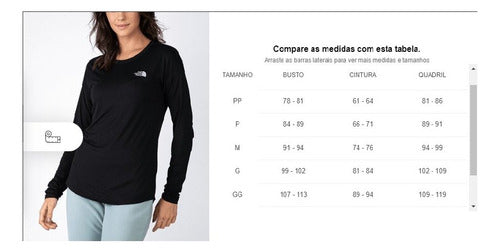 Camiseta The North Face Feminino Warm Crew Neck Segunda Pele
