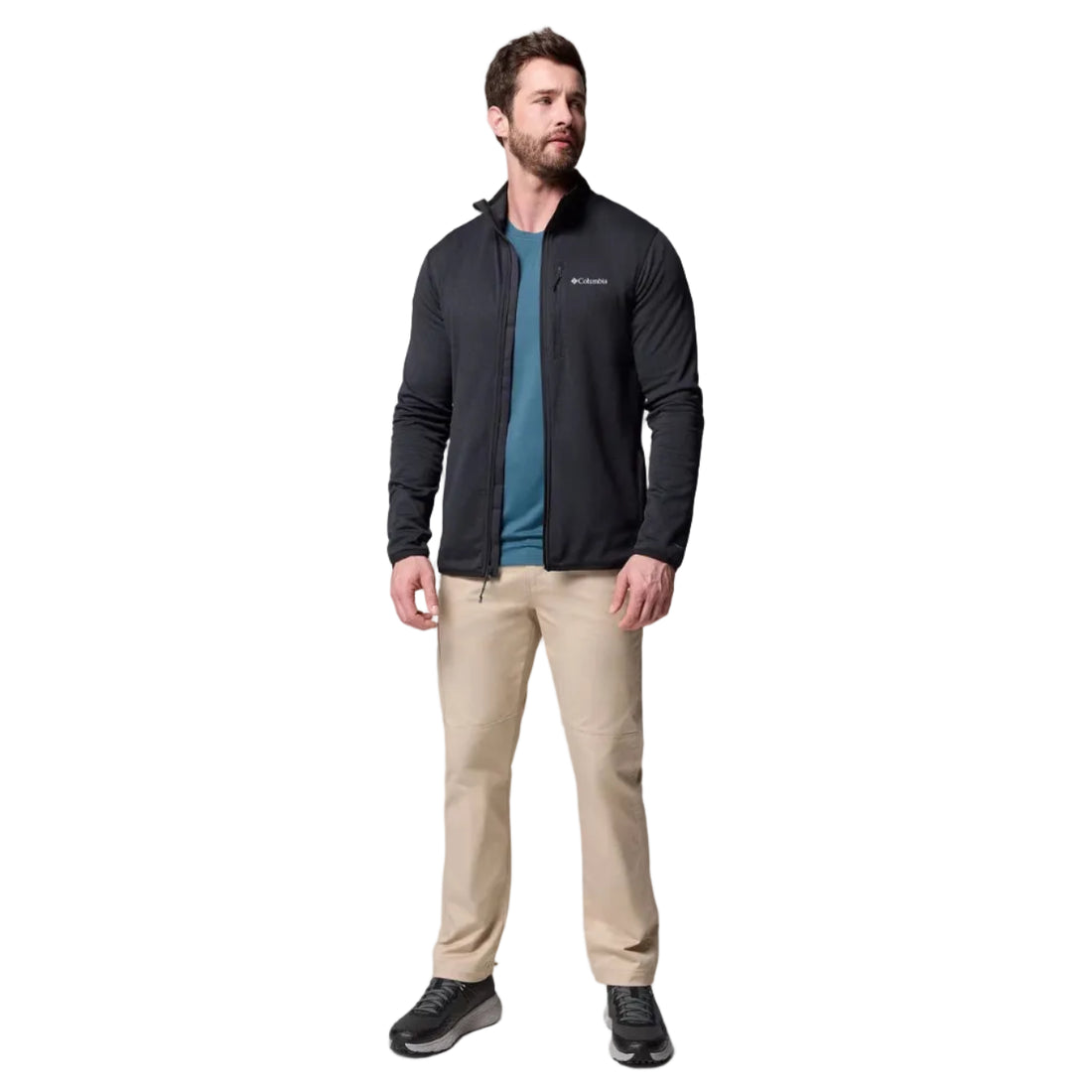 Jaqueta Fleece Columbia Masculina Essential Hike Grid