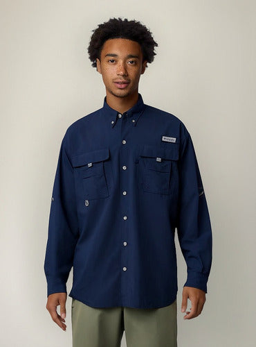 Camisa Columbia Masculina Bahama II Manga Longa