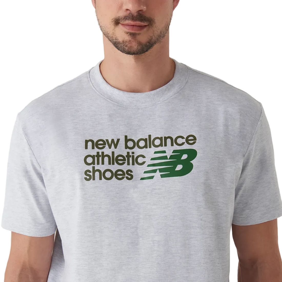 Camiseta New Balance Masculina Athletics Relaxed Premium Chest Logo