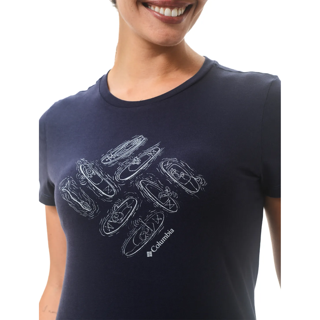 Camiseta Columbia Feminina Outlined Kayaks