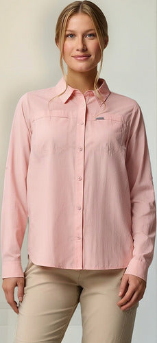 Camisa Columbia Feminina Silver Ridge 3.0 Manga Longa